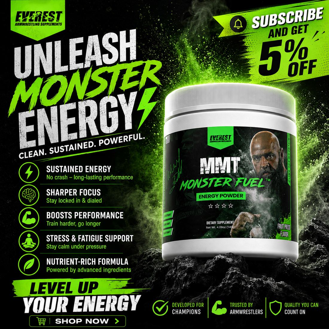 Introducing MMT Monster Fuel™: The Official Signature Energy Formula of Monster Michael Todd