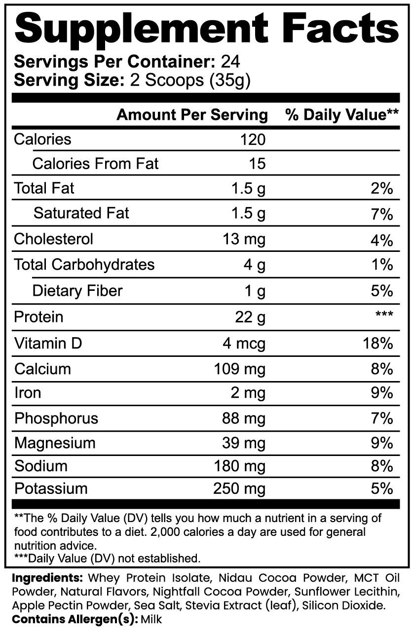 Hook&Hold 100% Whey Protein Isolate (Chocolate)