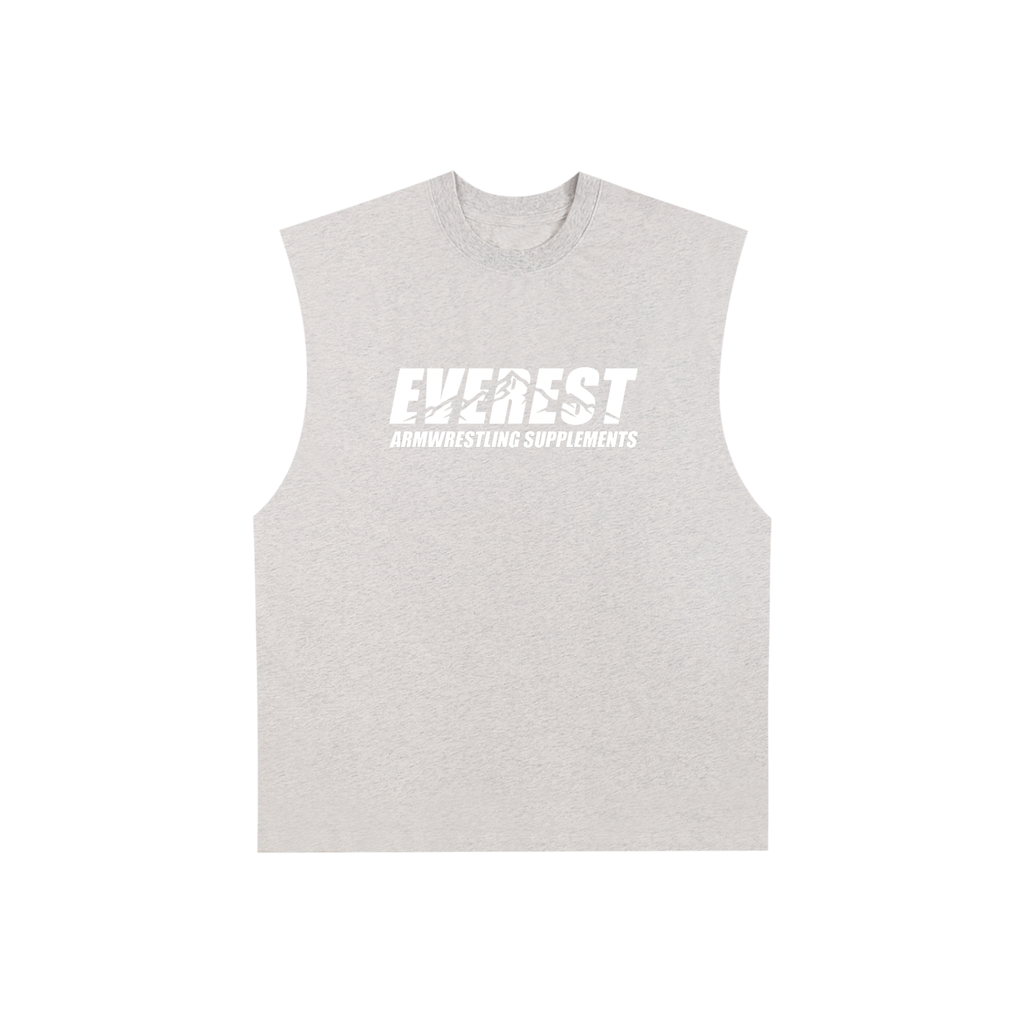 Logo Raw Edge Cotton Tank Top - Everest Armwrestling Supplements