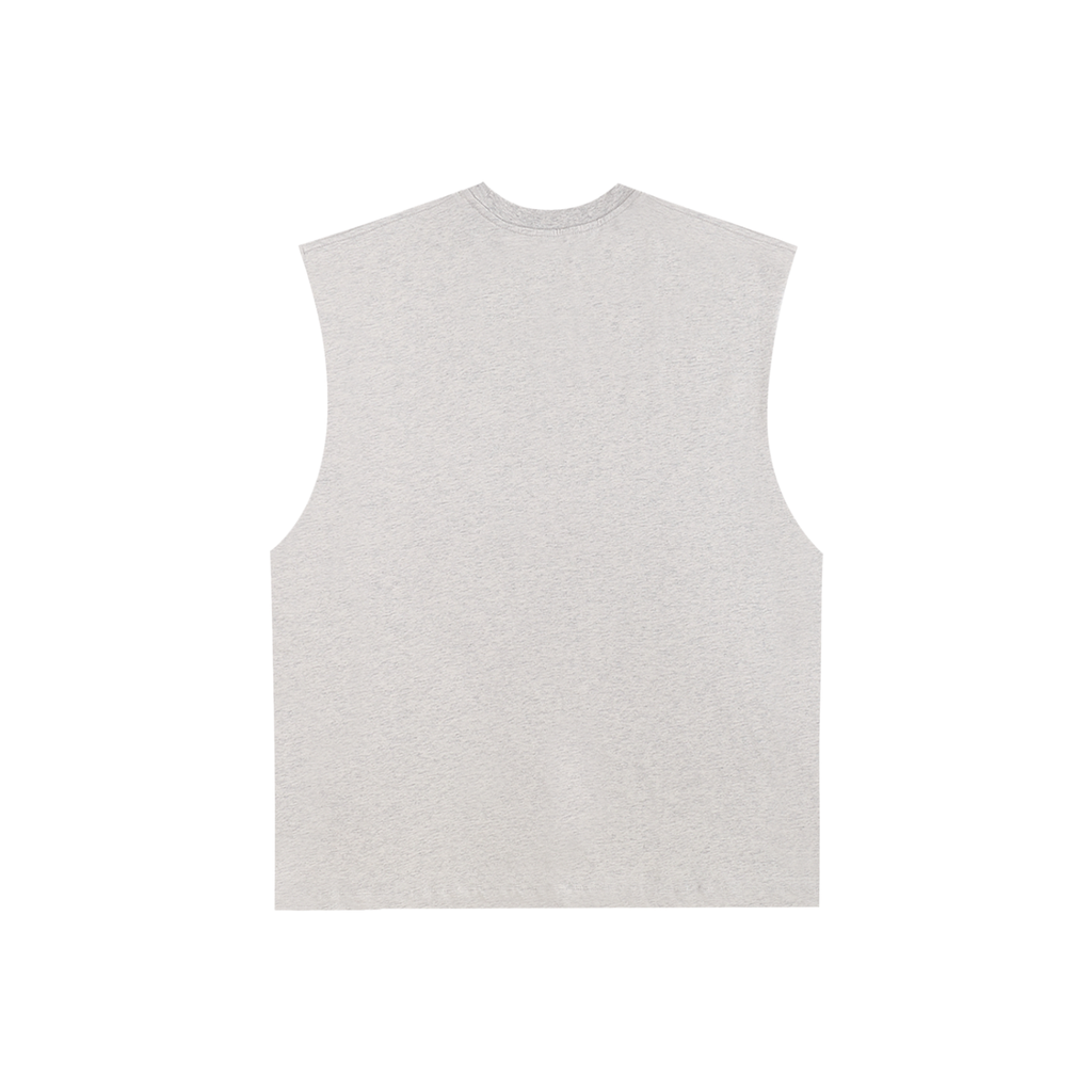 Logo Raw Edge Cotton Tank Top - Everest Armwrestling Supplements